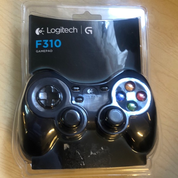 NEW!! Logitech - F310 Gaming Pad - Blue/Black - Picture 1 of 8